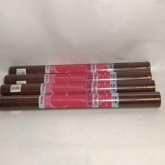 Con-Tact Creative Covering Self-Adhesive Vinyl Shelf Tropical Walnut 4 Rolls - Picture 2 of 6